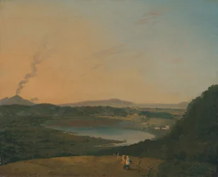Lago dAgnano ja Vesuvius kaukaisuudessa